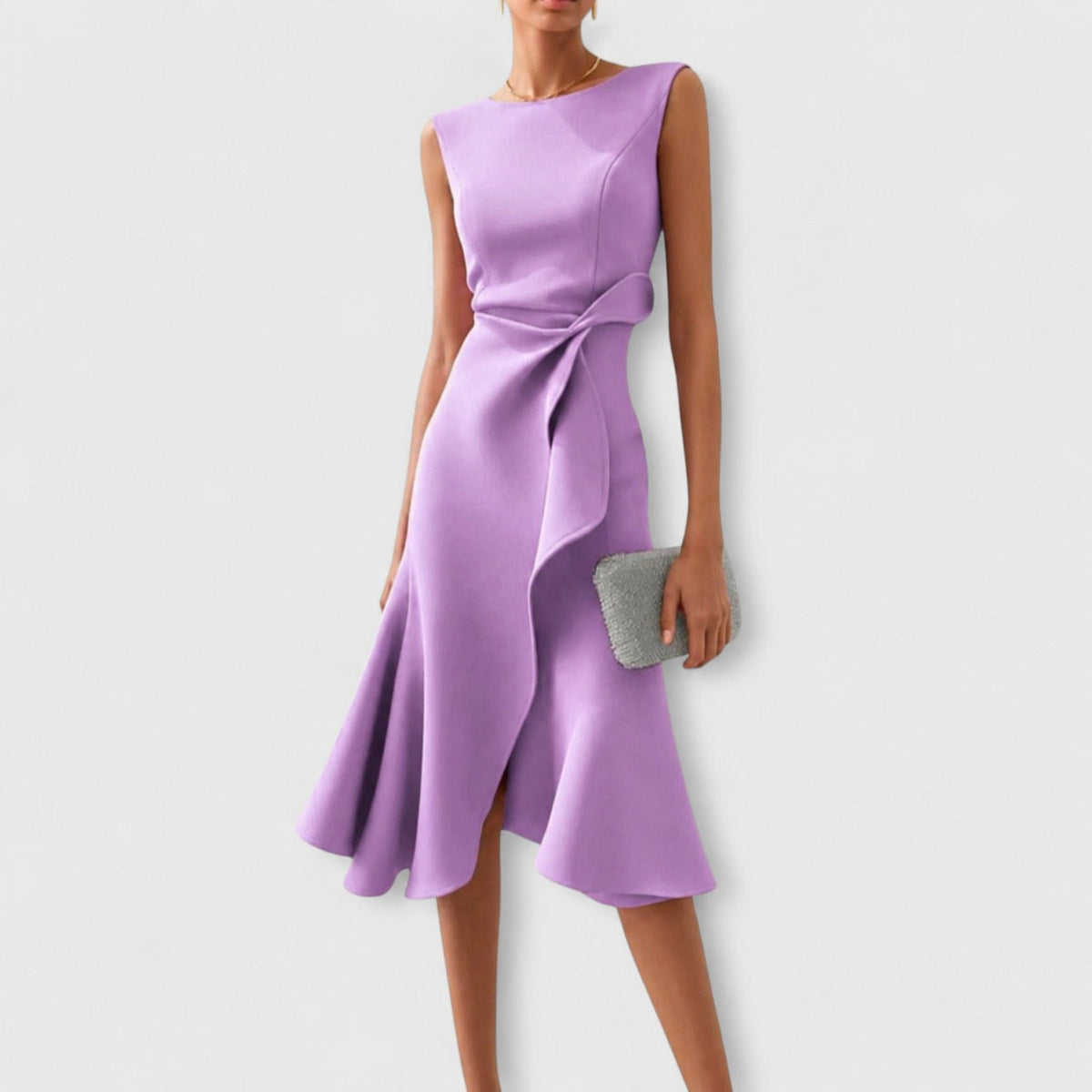 Stella - Elegantes ärmelloses Midikleid
