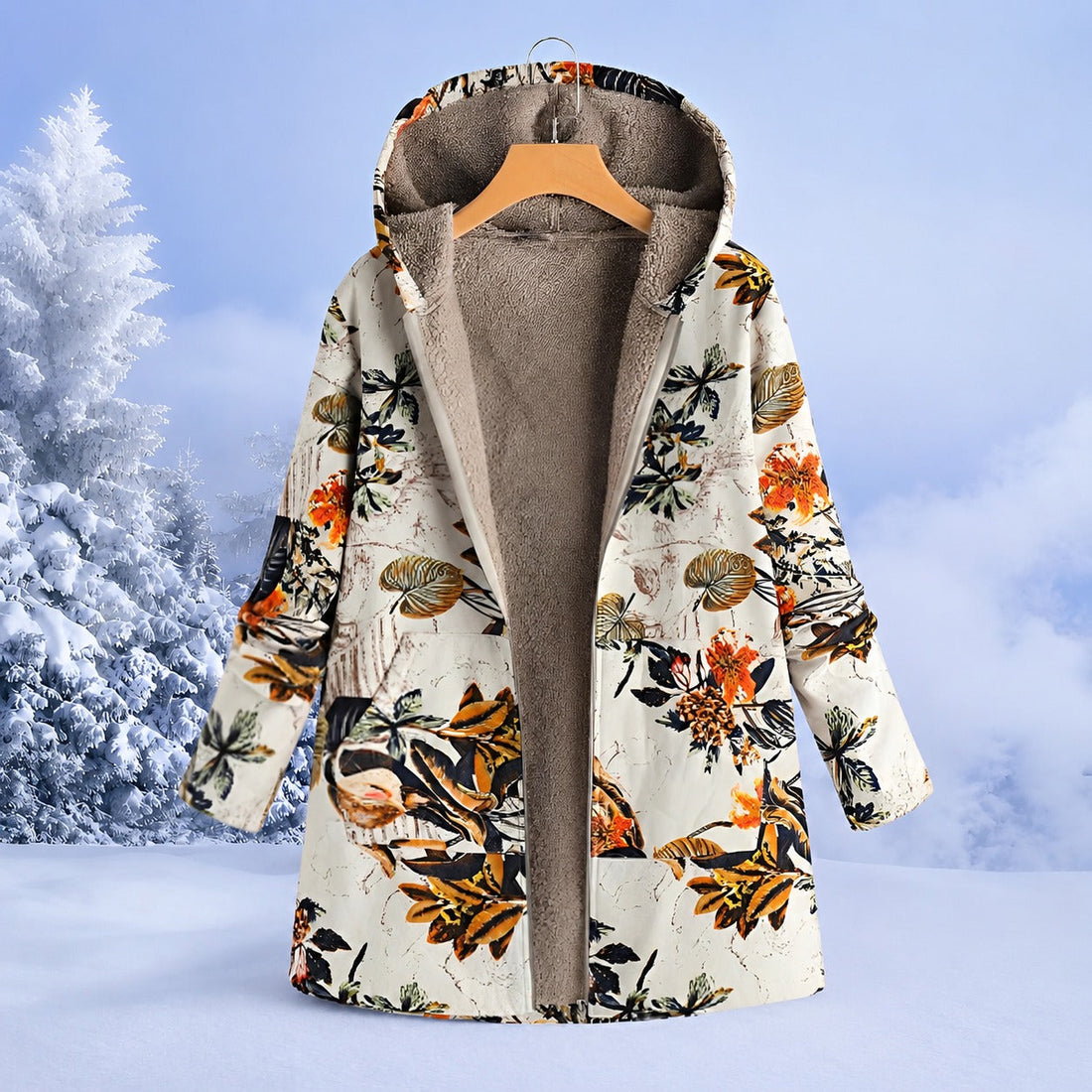 FluffCoat - Bunte, trendige Winterjacke