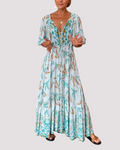 Ashley - Langes Maxikleid mit Blumenmuster
