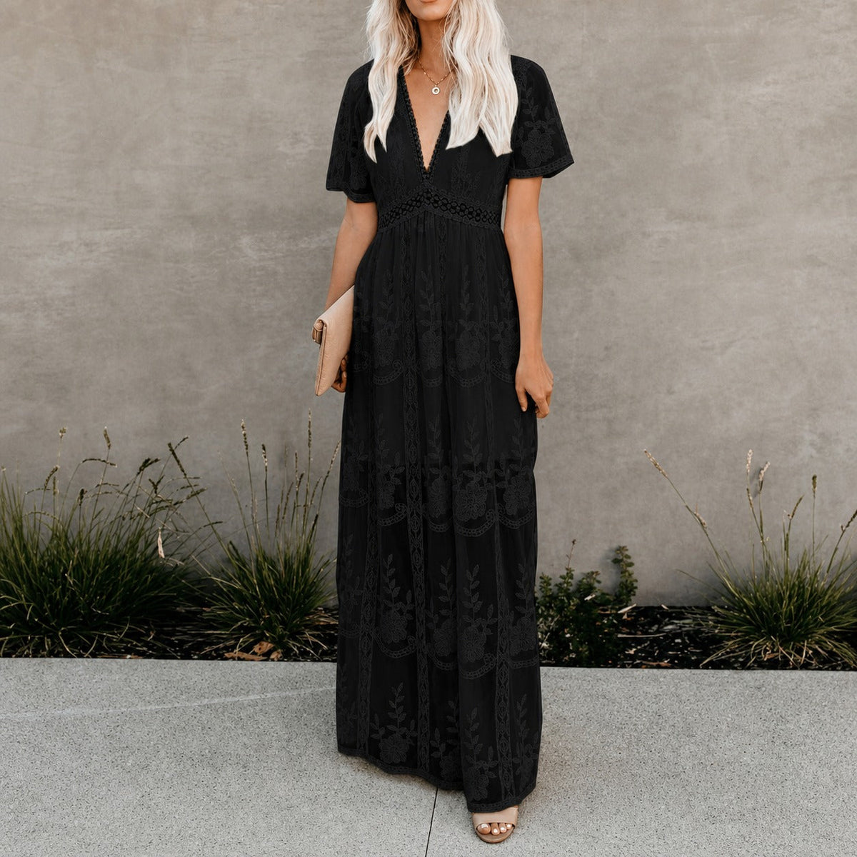 Alison - Elegantes Maxikleid aus leichtem Stoff