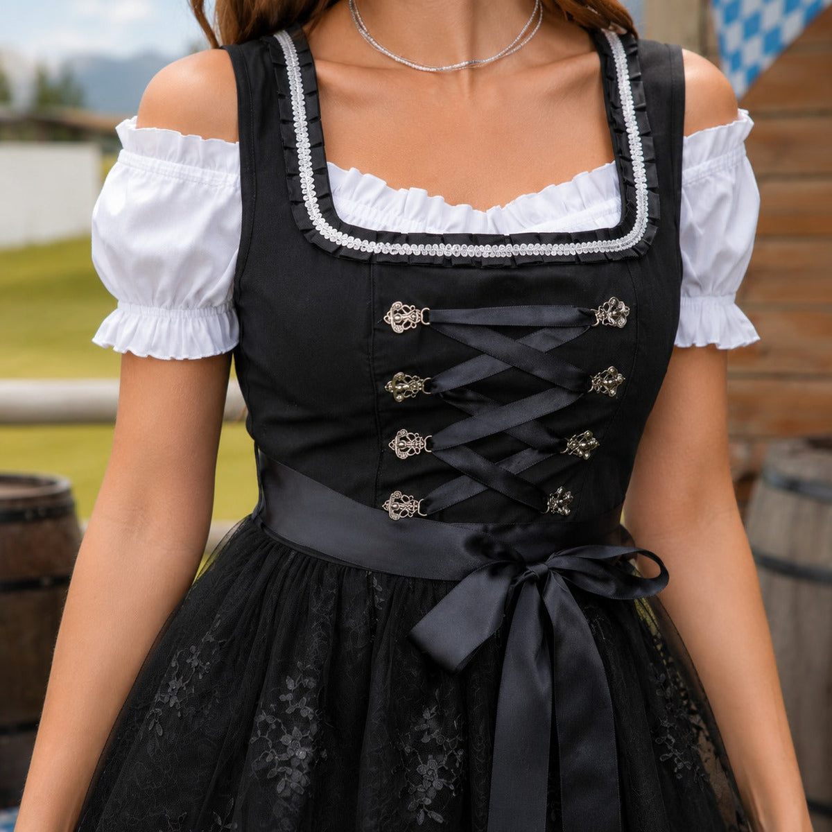 Tyrese - Schickes, modernes Oktoberfestkleid (Futter nicht enthalten)