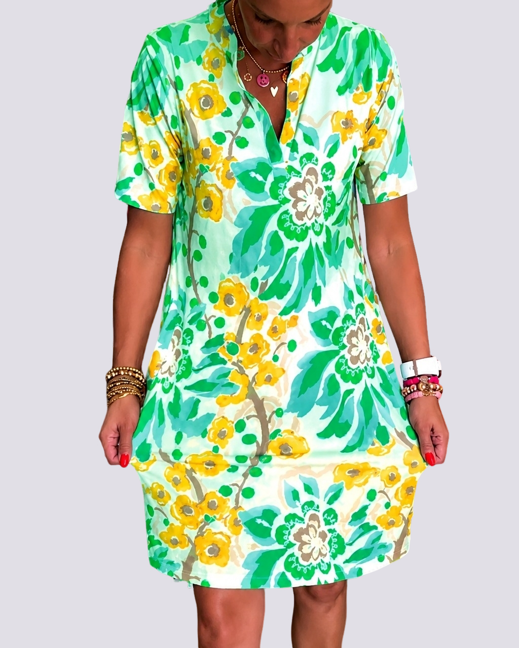Pauline - Kleid mit blumigen Mustern