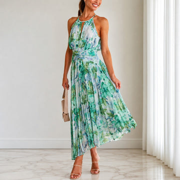 Emaan - Elegantes Maxikleid mit Blumenmuster