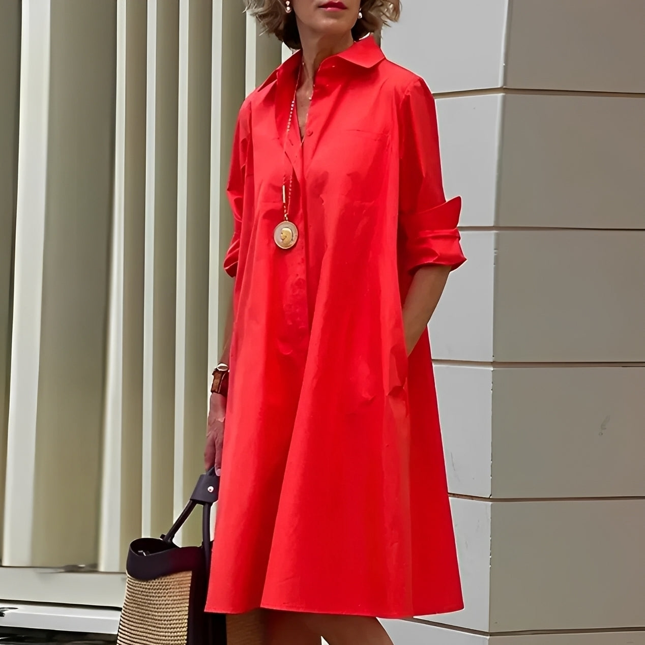 Alissa - Komfortables und legeres Damen-Midikleid