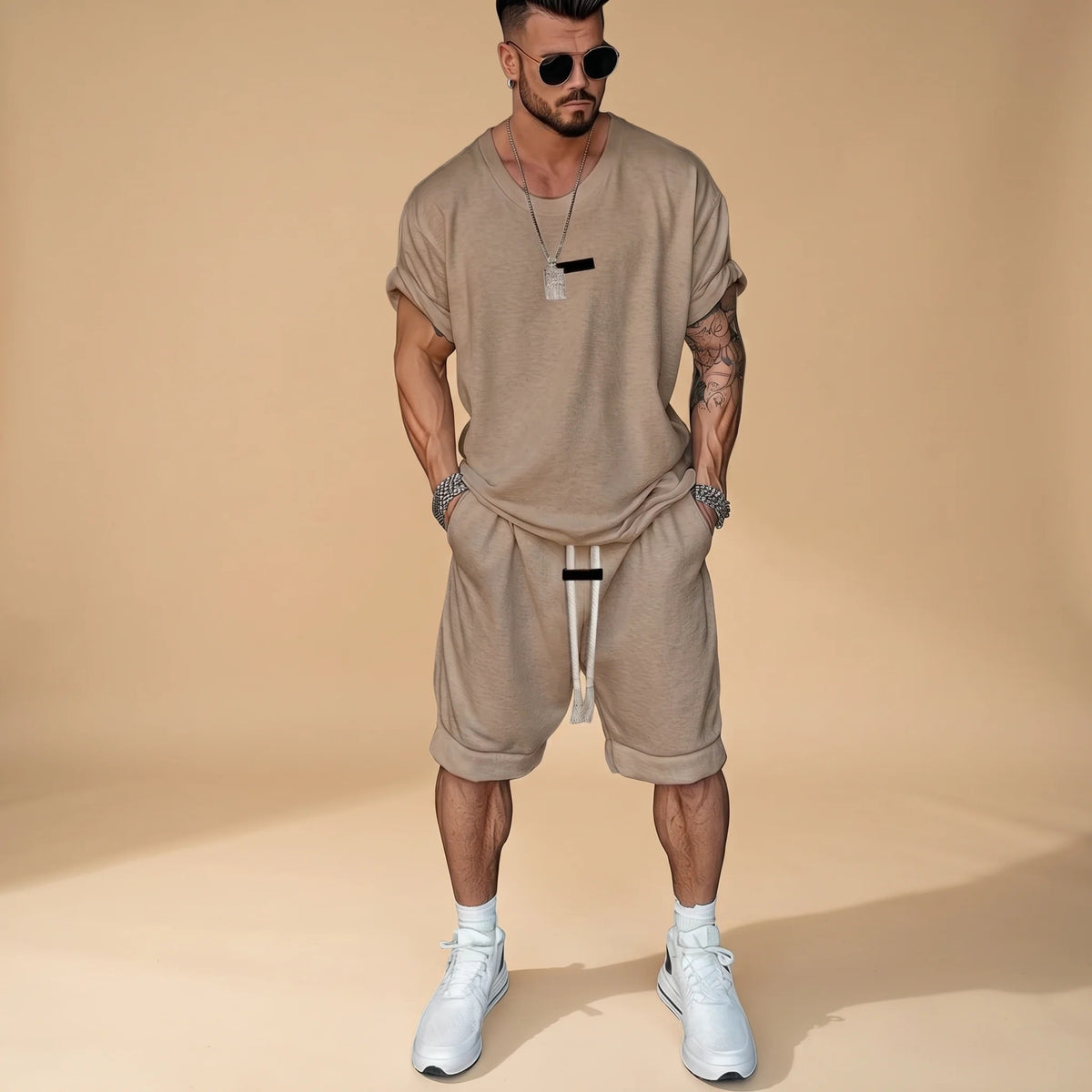 Alan - Lässiges Hemd-Shorts-Set