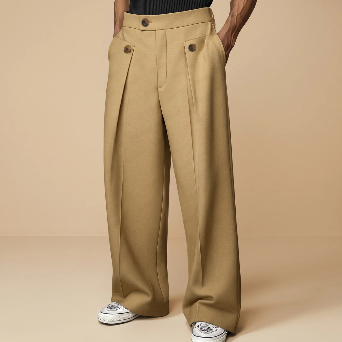 John - Schicke Weite Hose mit Hohem Bund