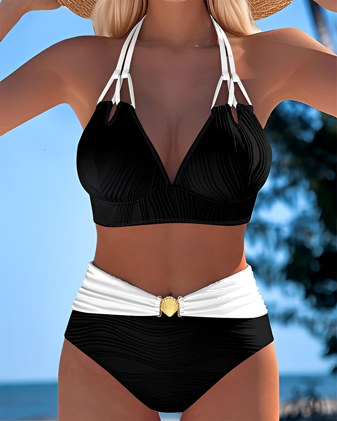 Camille - Stilvoller Bikini mit hoher Taille
