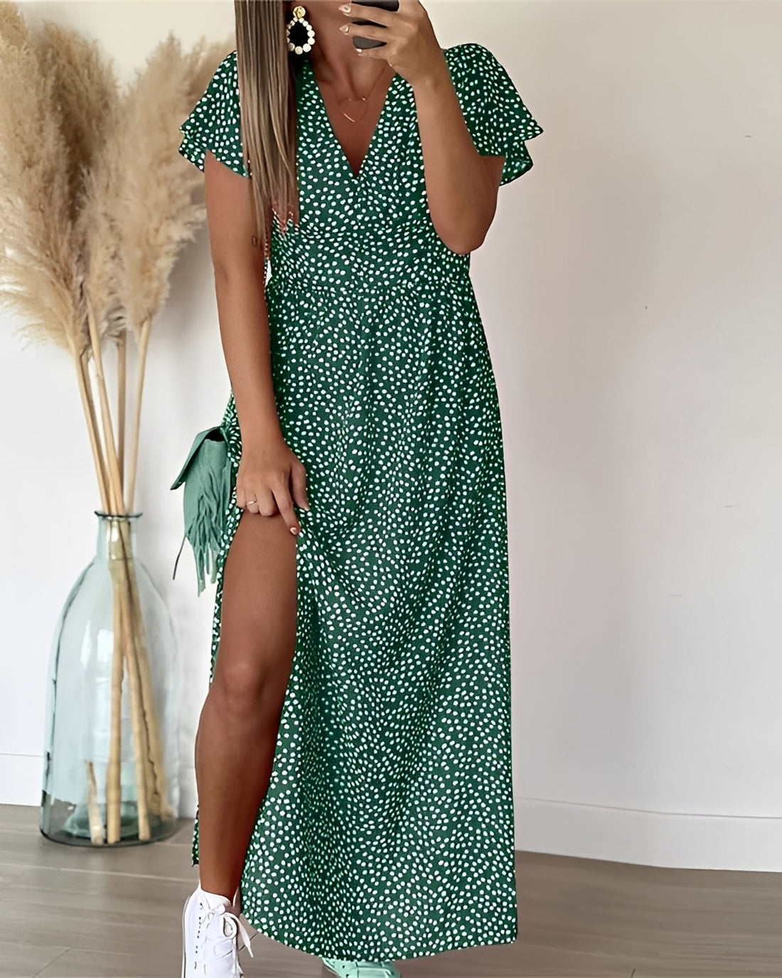 Tina - Schickes Kleid mit Schlitz