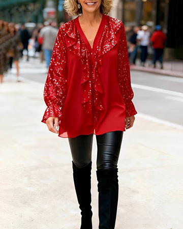 Katie - Stilvolle Bluse mit Volants
