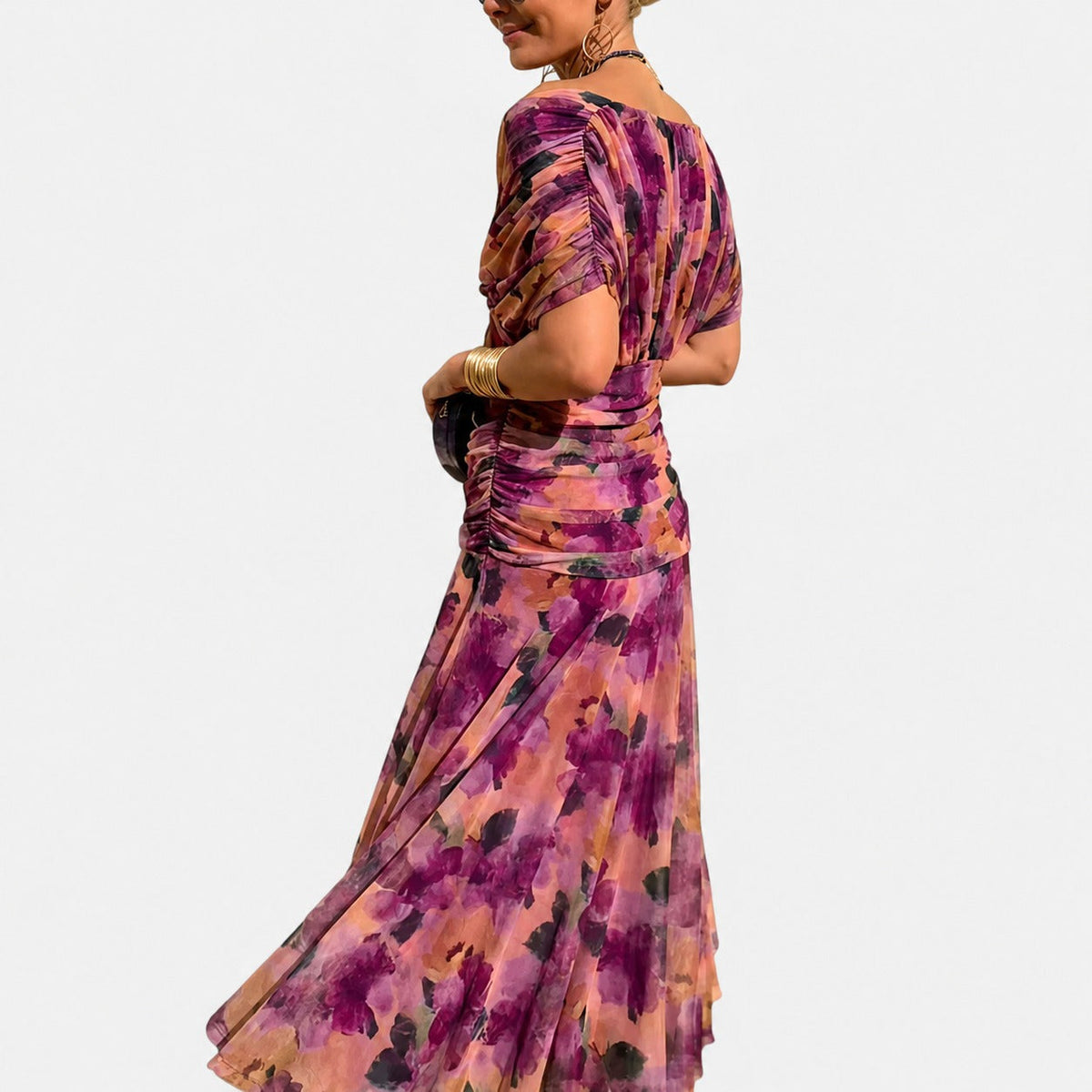 Bernice - Elegantes Maxikleid mit Drapierungen