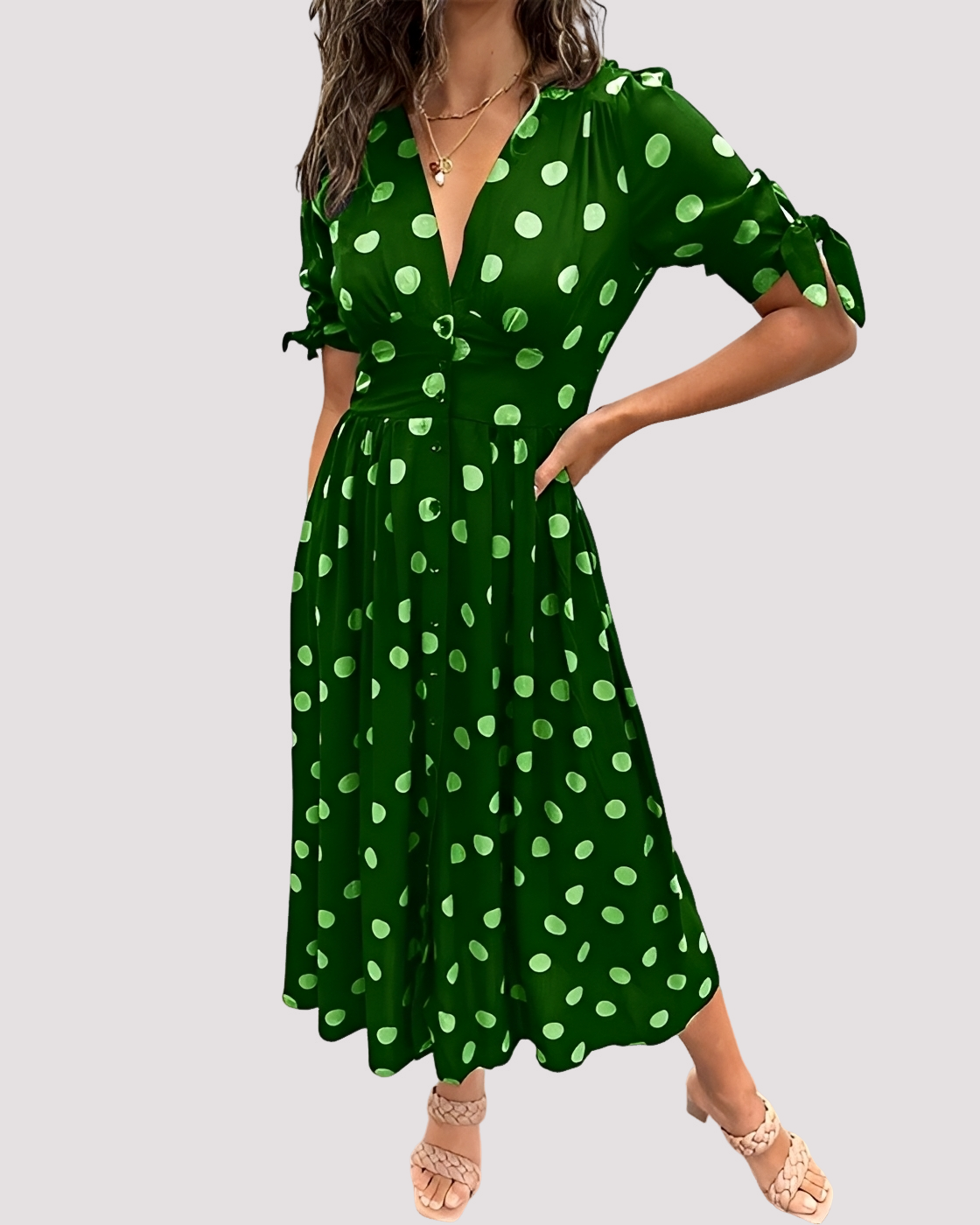 Nicole - Stilvolles Punktkleid