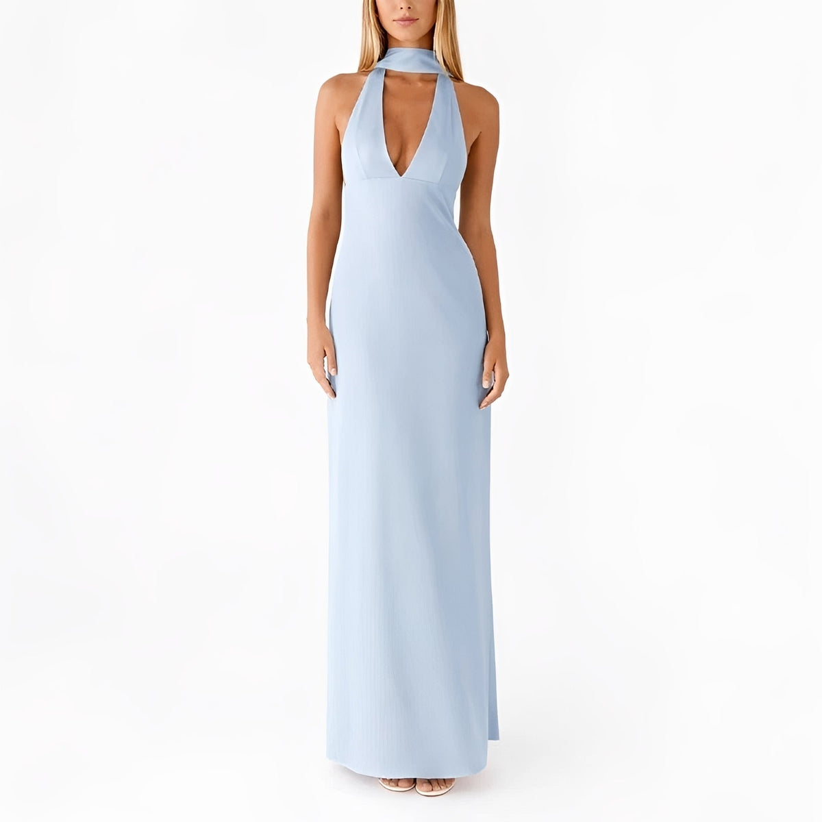 Amelie - Langes Neckholderkleid