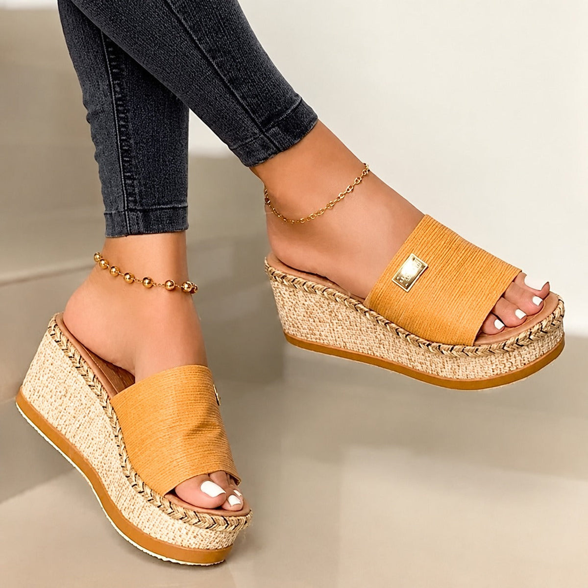 Camilla - Schicke hohe Plattform-Sandalen