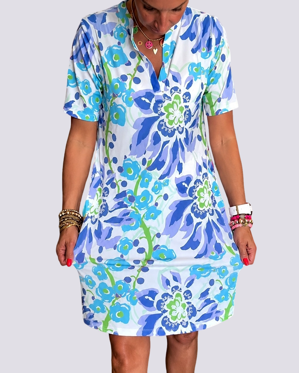 Pauline - Kleid mit blumigen Mustern