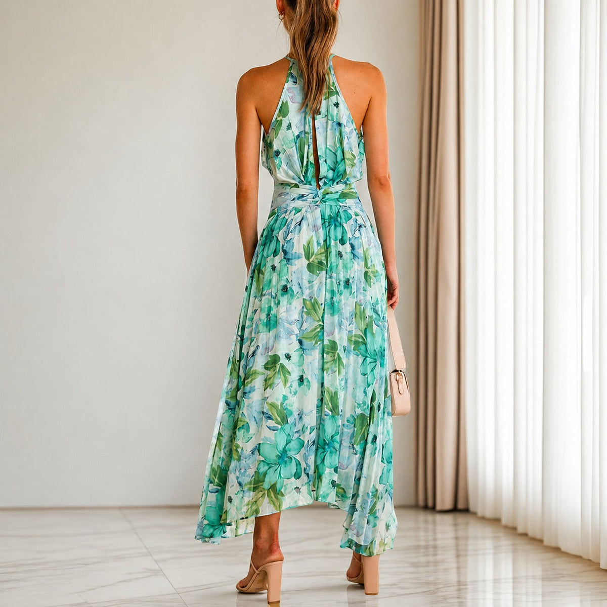 Emaan - Elegantes Maxikleid mit Blumenmuster