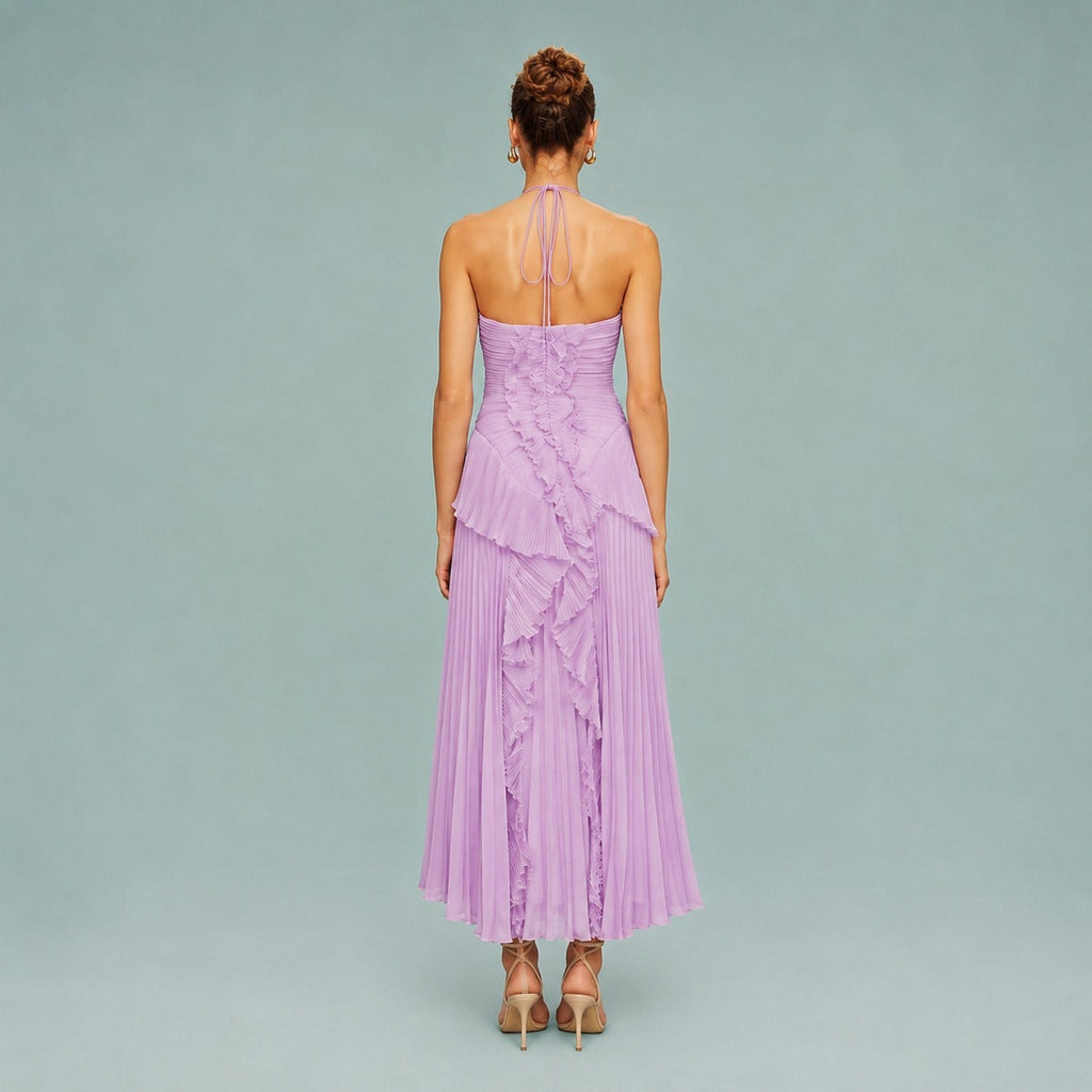 Bequemes - Einfaches One-Shoulder-Maxikleid