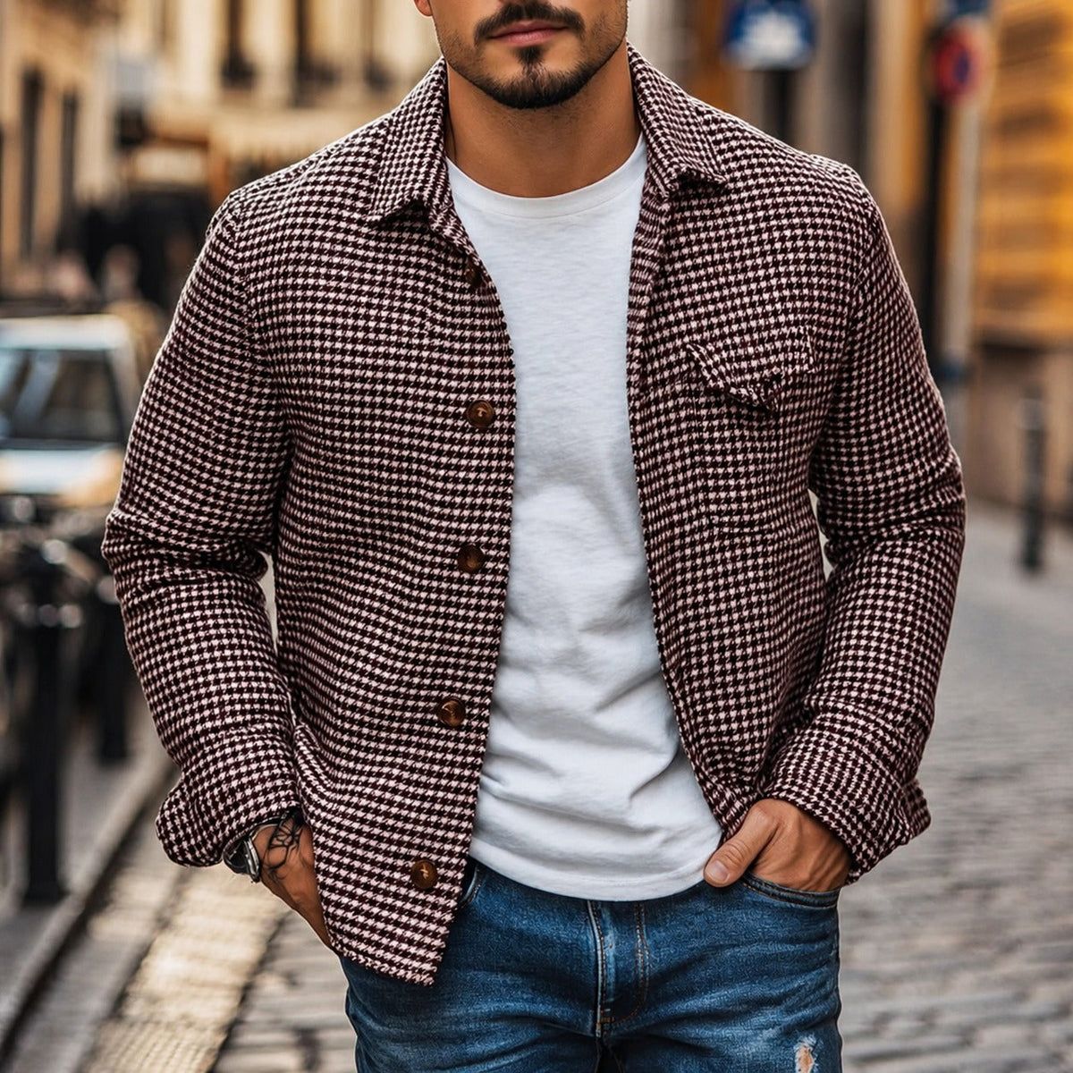 Andrew - Retro-Jacke im traditionellen Hemdenschnitt