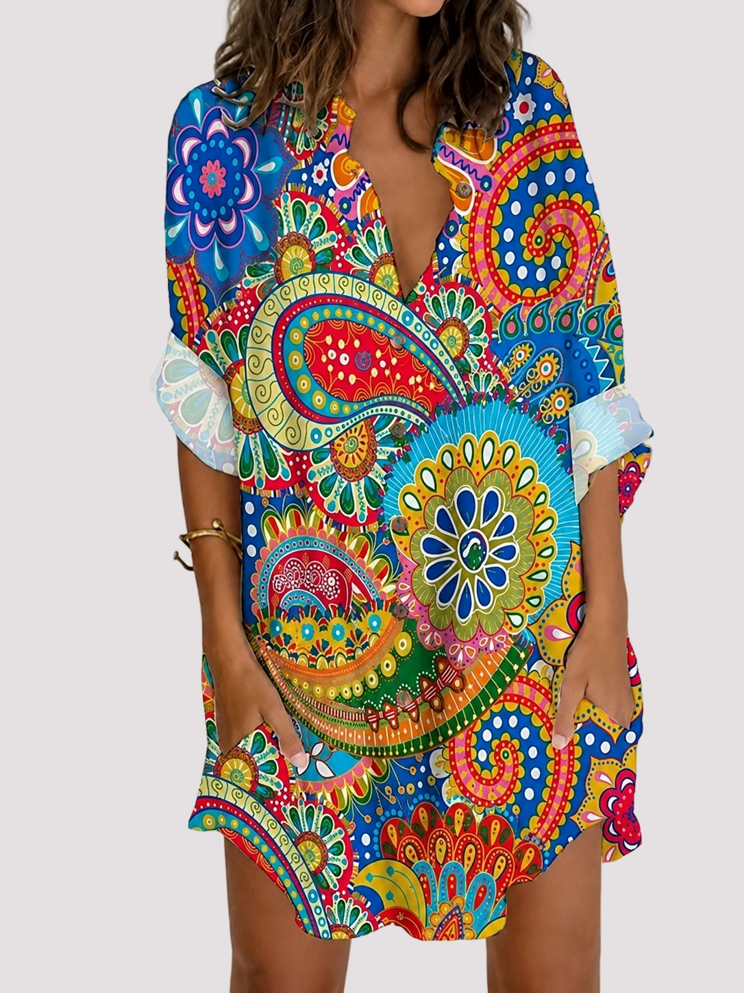 Esha - Edles Langarmkleid