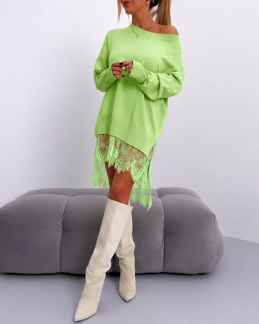 Eleanor - Elegantes, schulterfreies Kleid