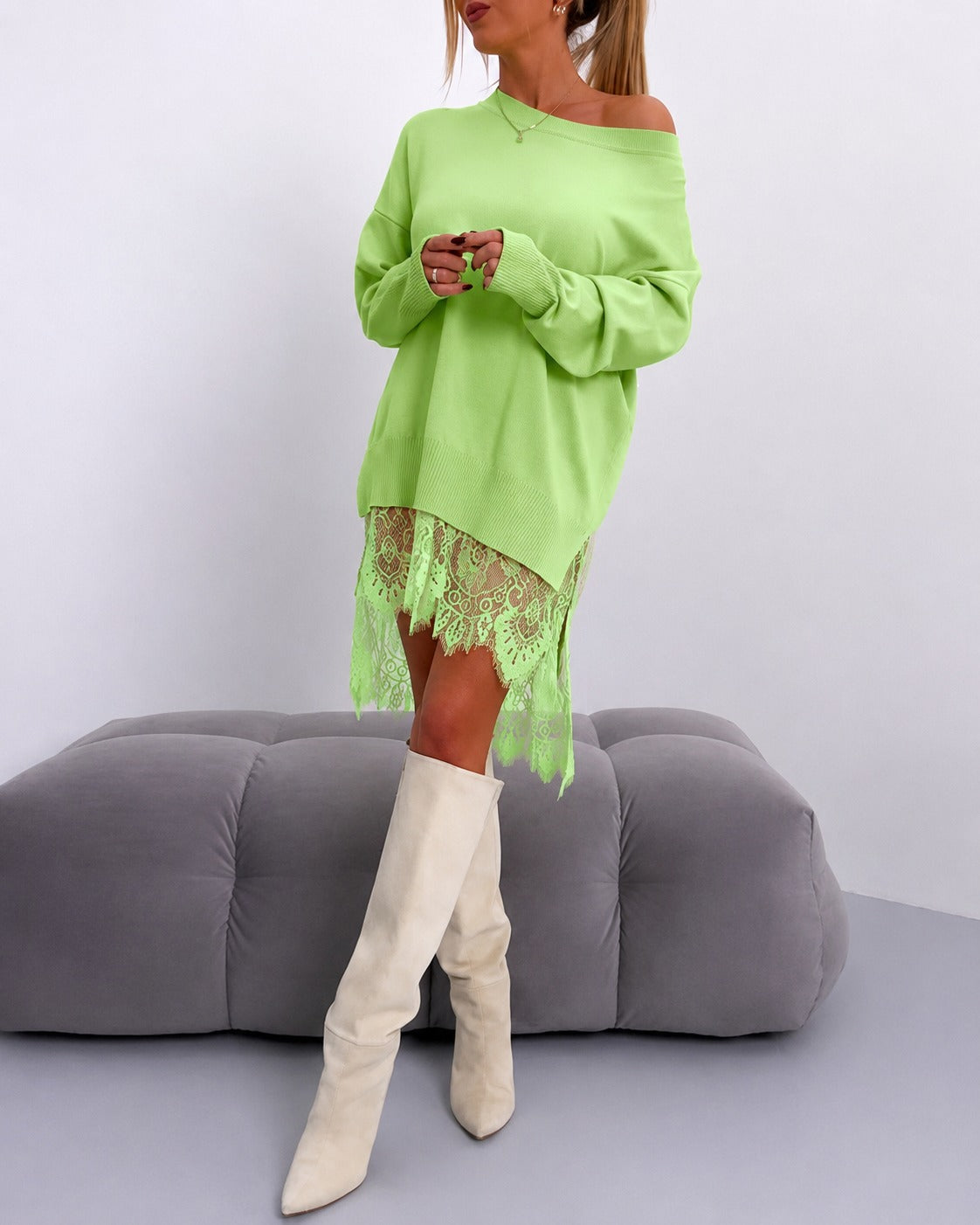 Eleanor - Elegantes, schulterfreies Kleid
