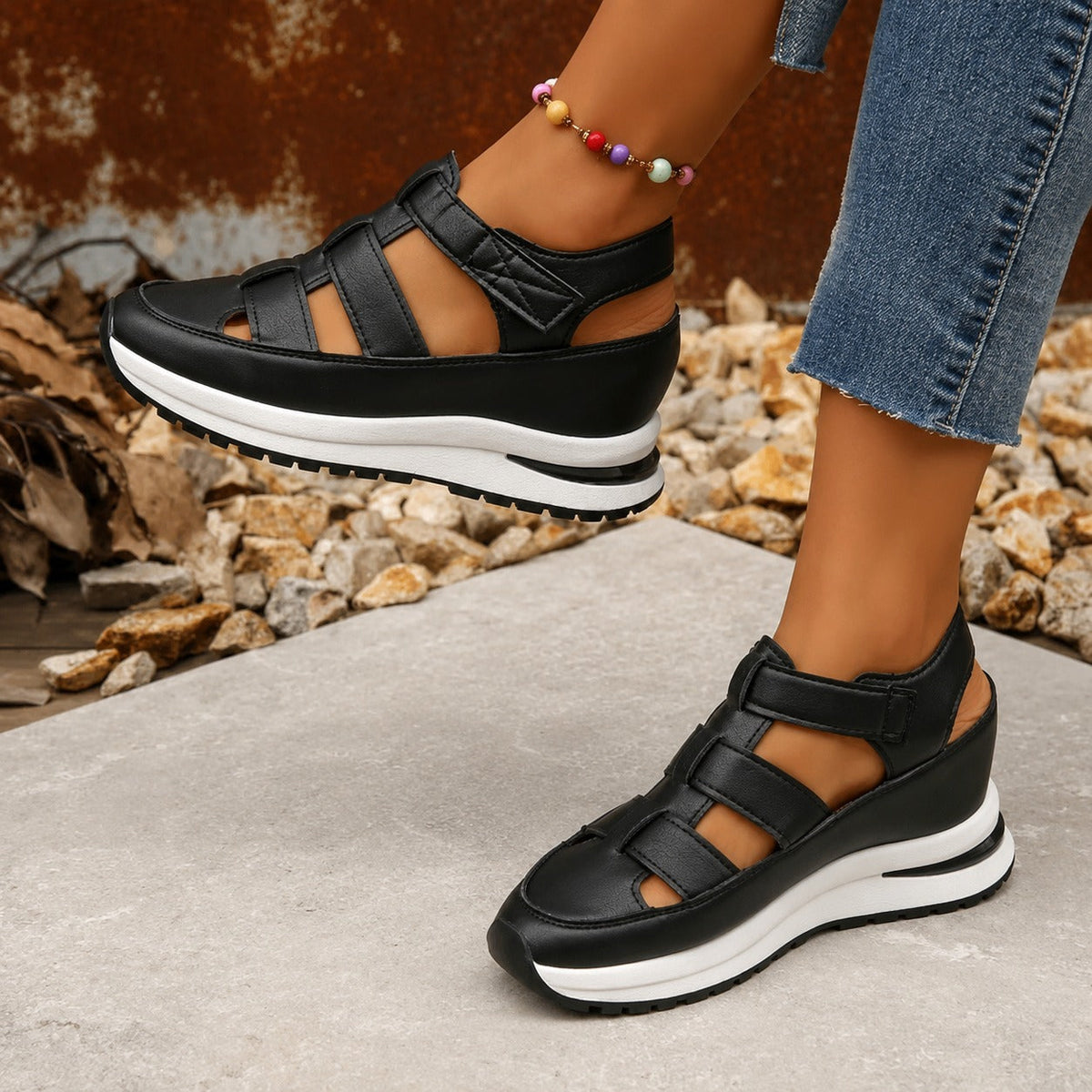Nannie - Komfortable Plateauschuhe