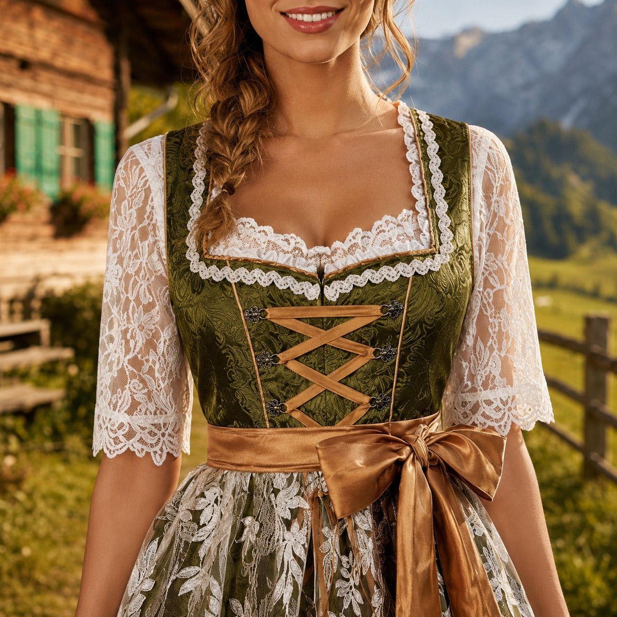 Nadia - Ein klassisch-elegantes Oktoberfest-Partykleid (Futter nicht enthalten)