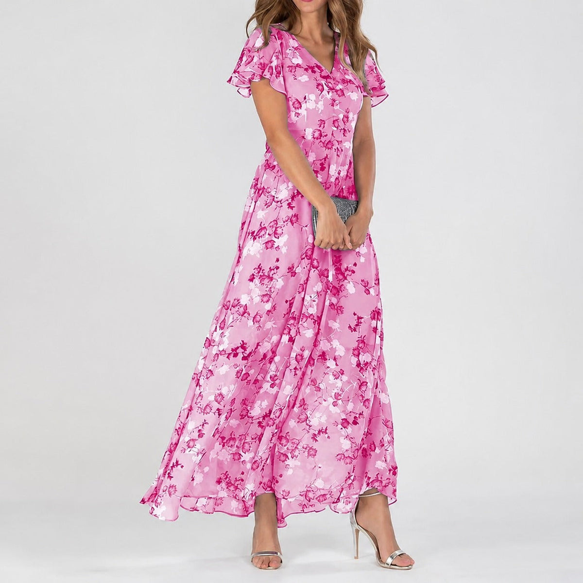 Lea - Ein vielseitiges Midikleid mit floralem Print für jede Gelegenheit