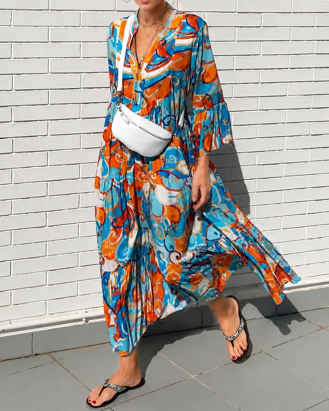 Maizie - Kleid mit floralen Mustern und verspieltem Saum