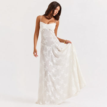 Jazmine - Elegantes, figurbetontes langes Kleid