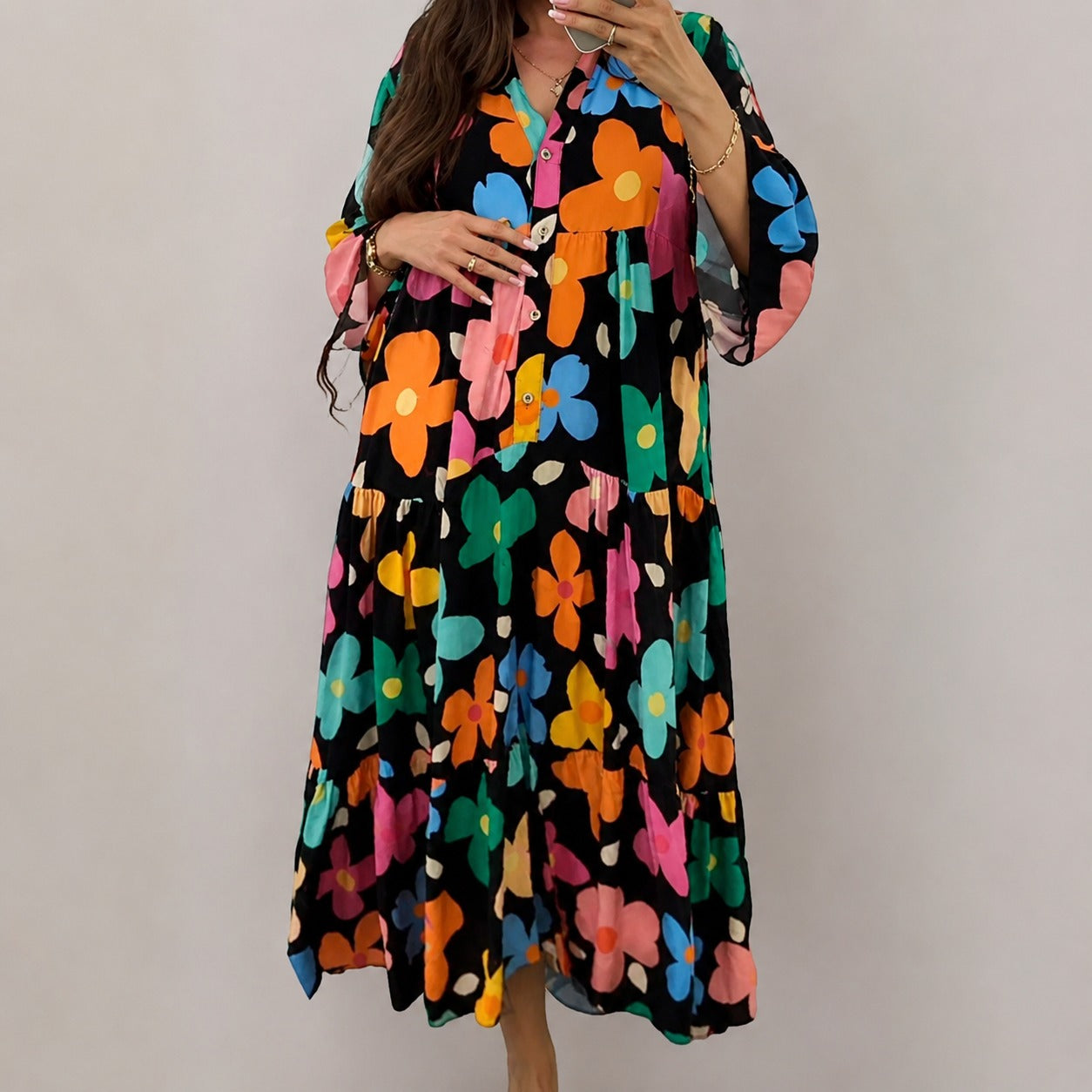 Alana - Komfortables, leuchtend farbiges Kleid mit entspanntem Schnitt