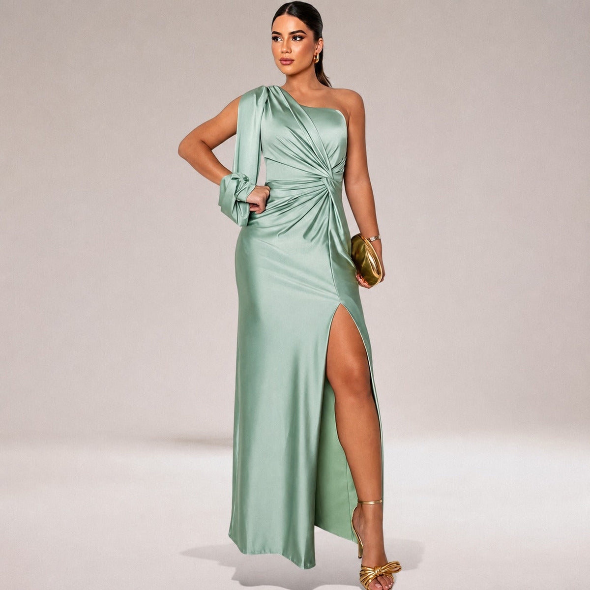 Marianne - Stylisches Kleid mit asymmetrischem Schulter-Design