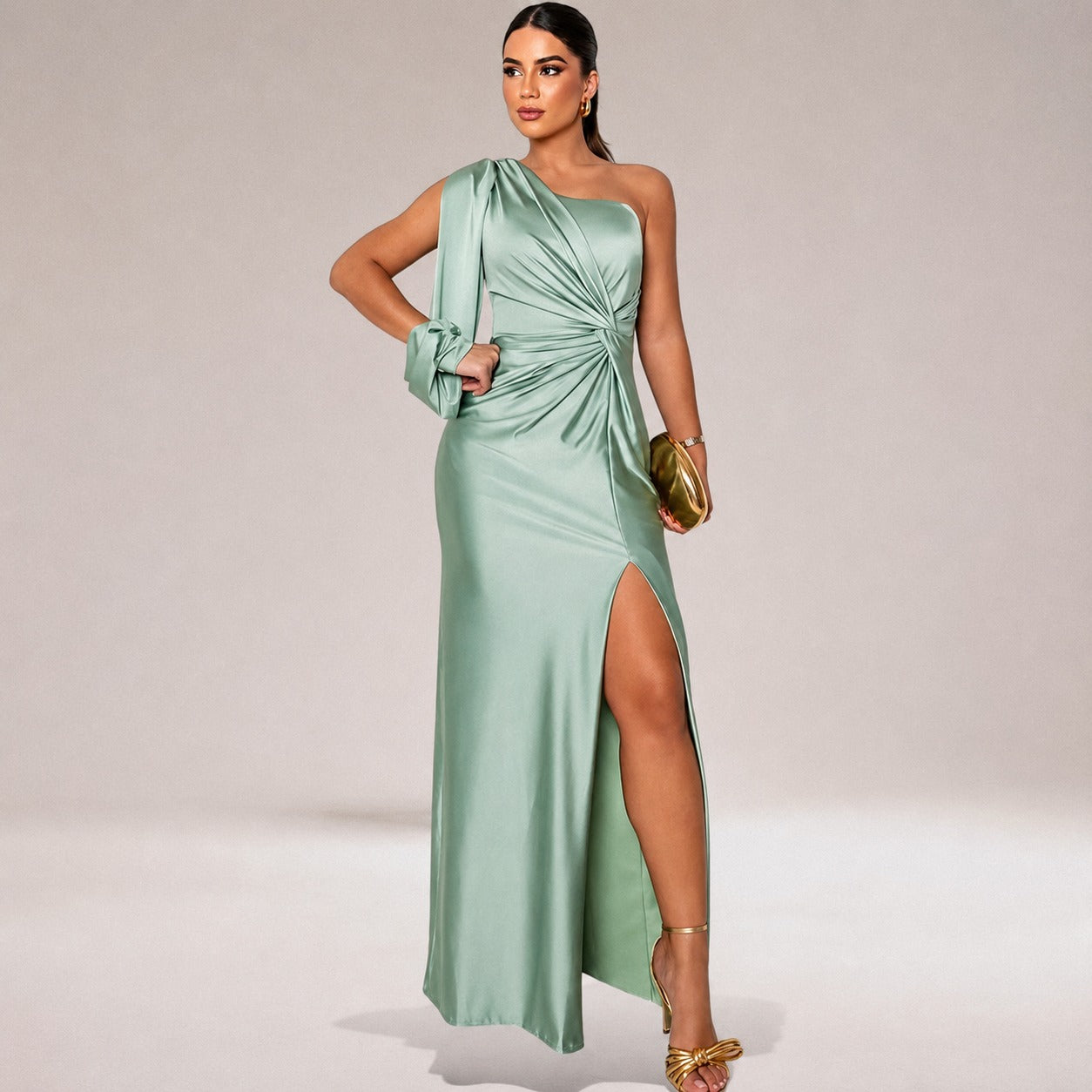 Marianne - Stylisches Kleid mit asymmetrischem Schulter-Design
