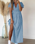 Kathleen - Maxikleid mit Bequemlichkeit und Schlitz