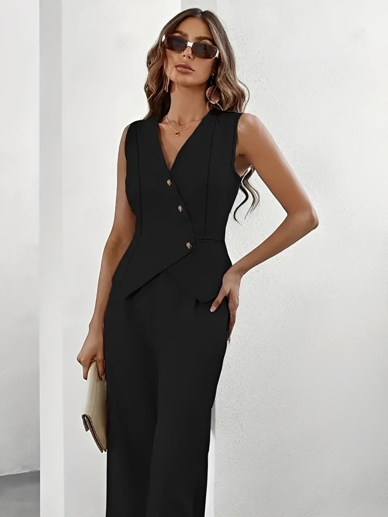 Damen Anzug – Eleganter zweiteiliger Hosenanzug für Büro, Business & Anlass