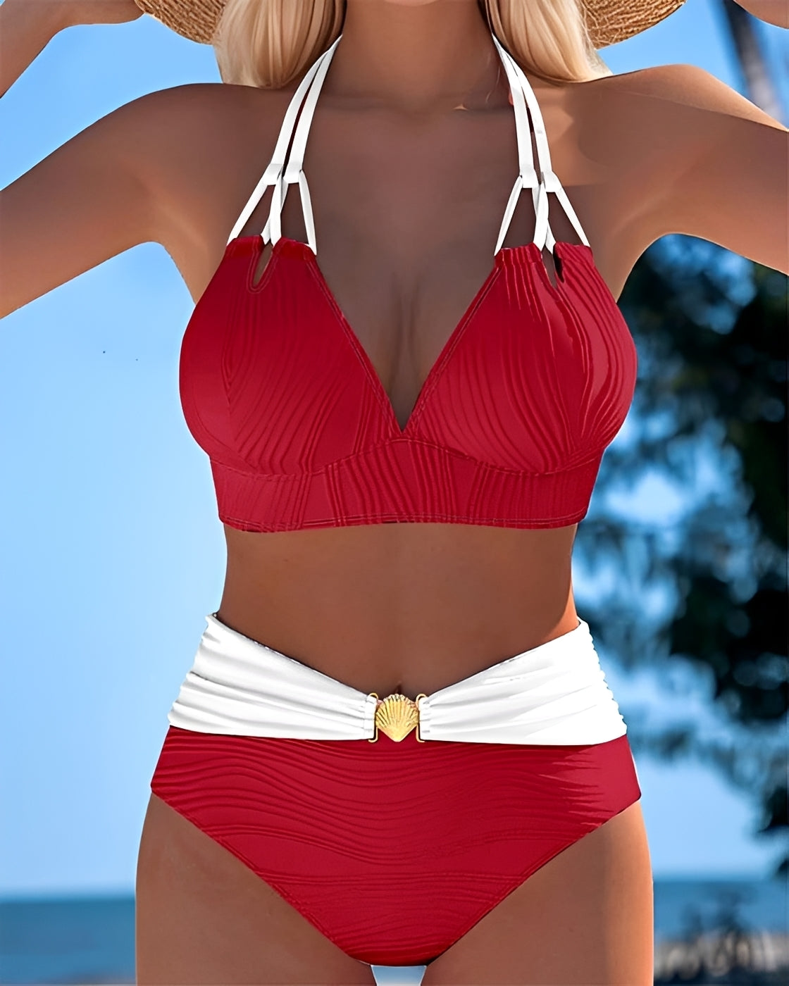 Camille - Stilvoller Bikini mit hoher Taille