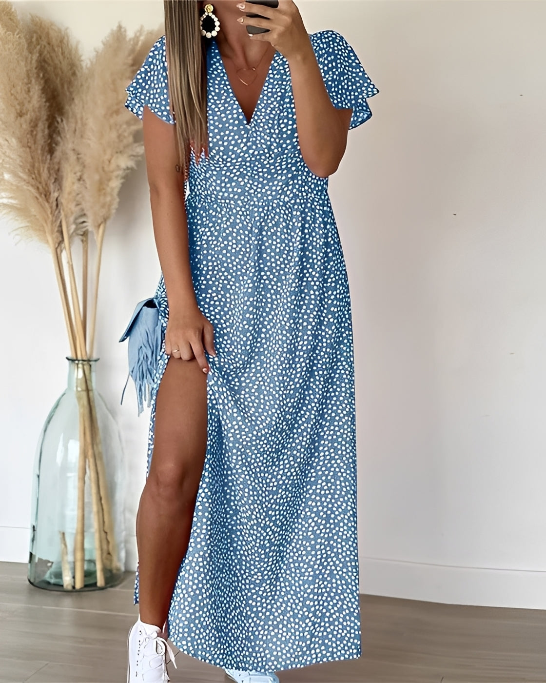 Tina - Schickes Kleid mit Schlitz