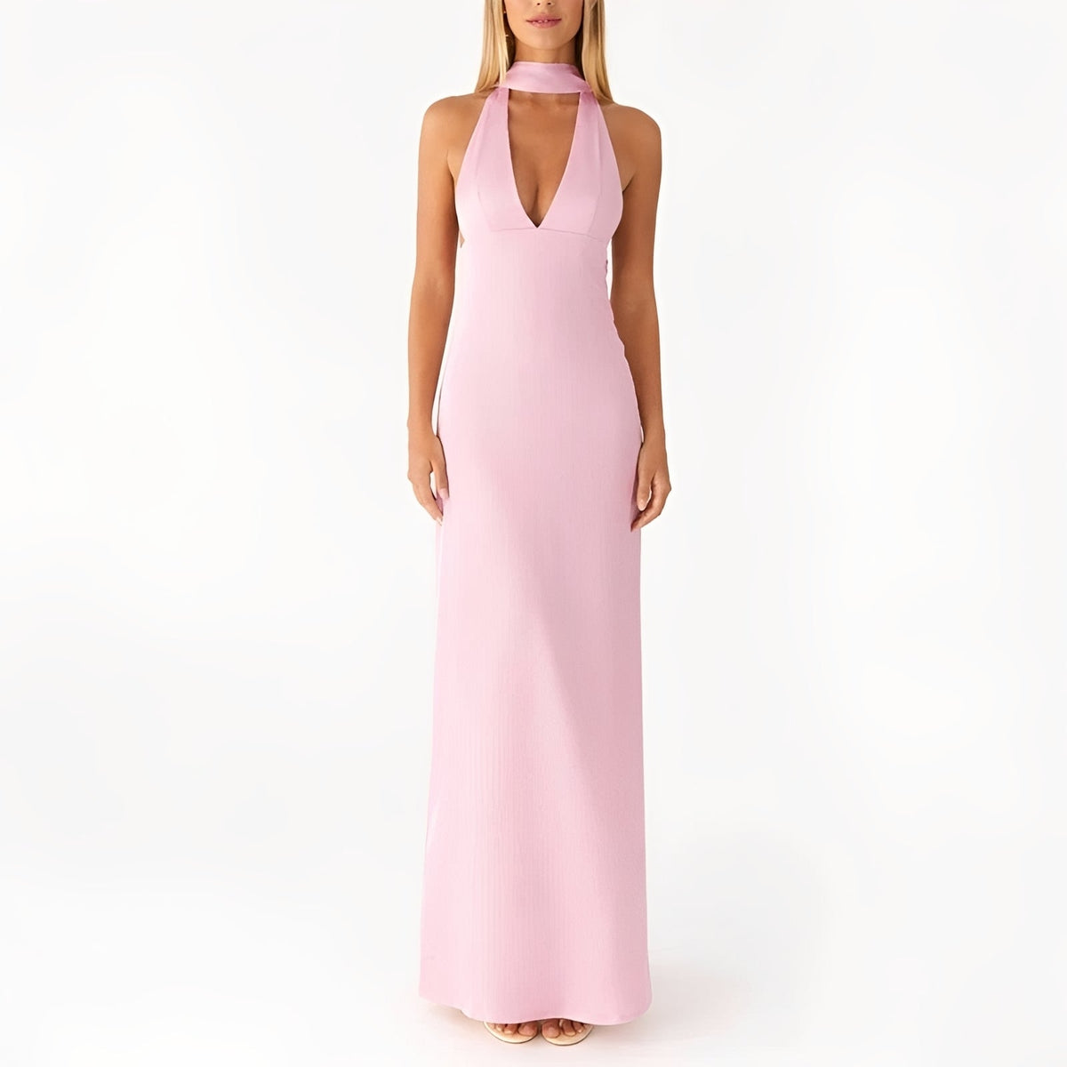 Amelie - Langes Neckholderkleid
