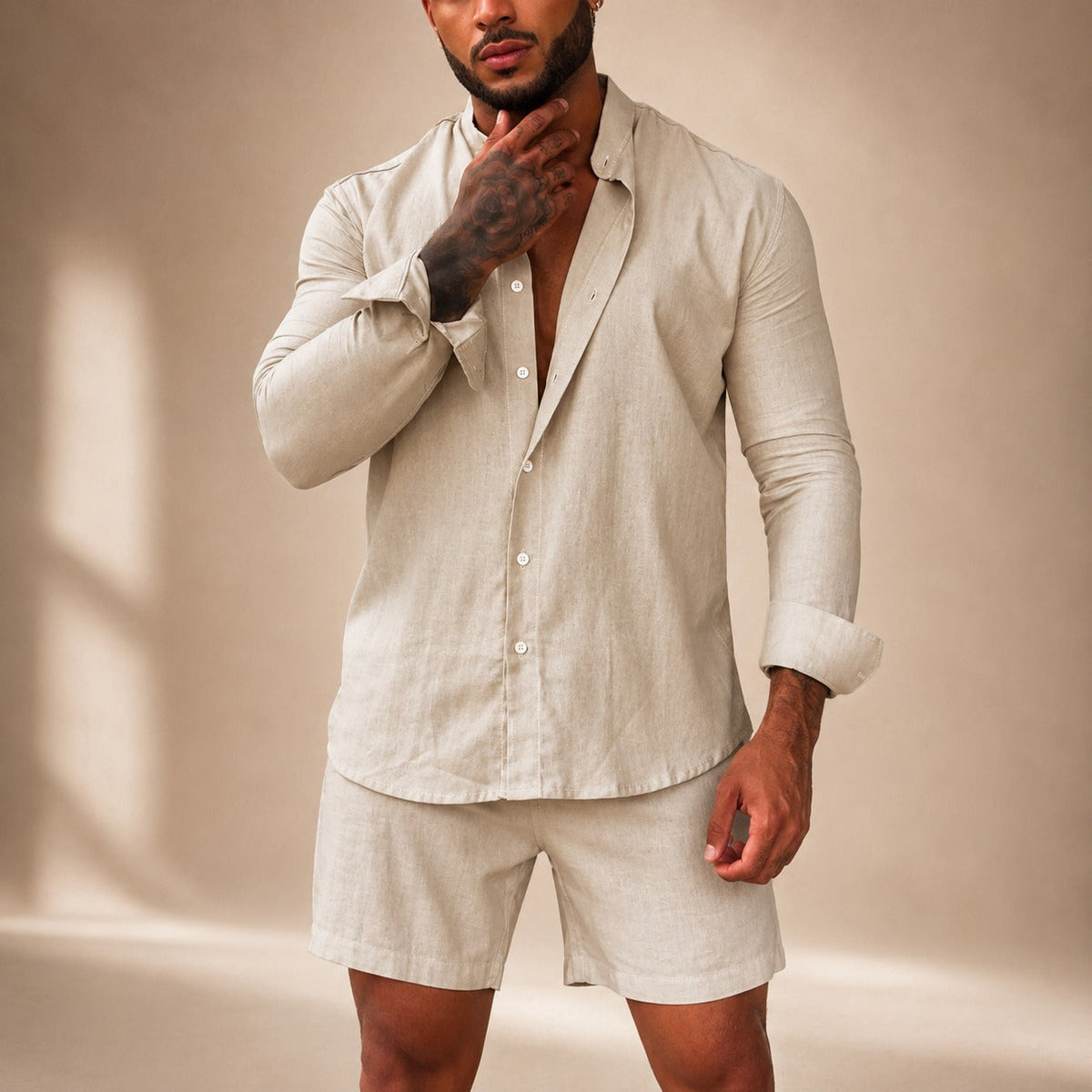 Diego - Lässiges Set mit Hemd und Shorts