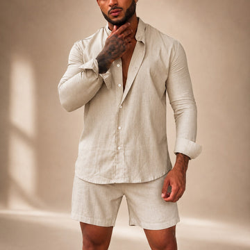 Diego - Lässiges Set mit Hemd und Shorts