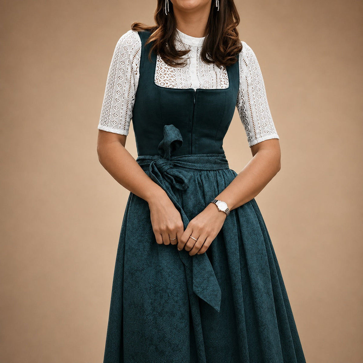 Alice - Schlichtes Midikleid für das Oktoberfest (Futter nicht enthalten)