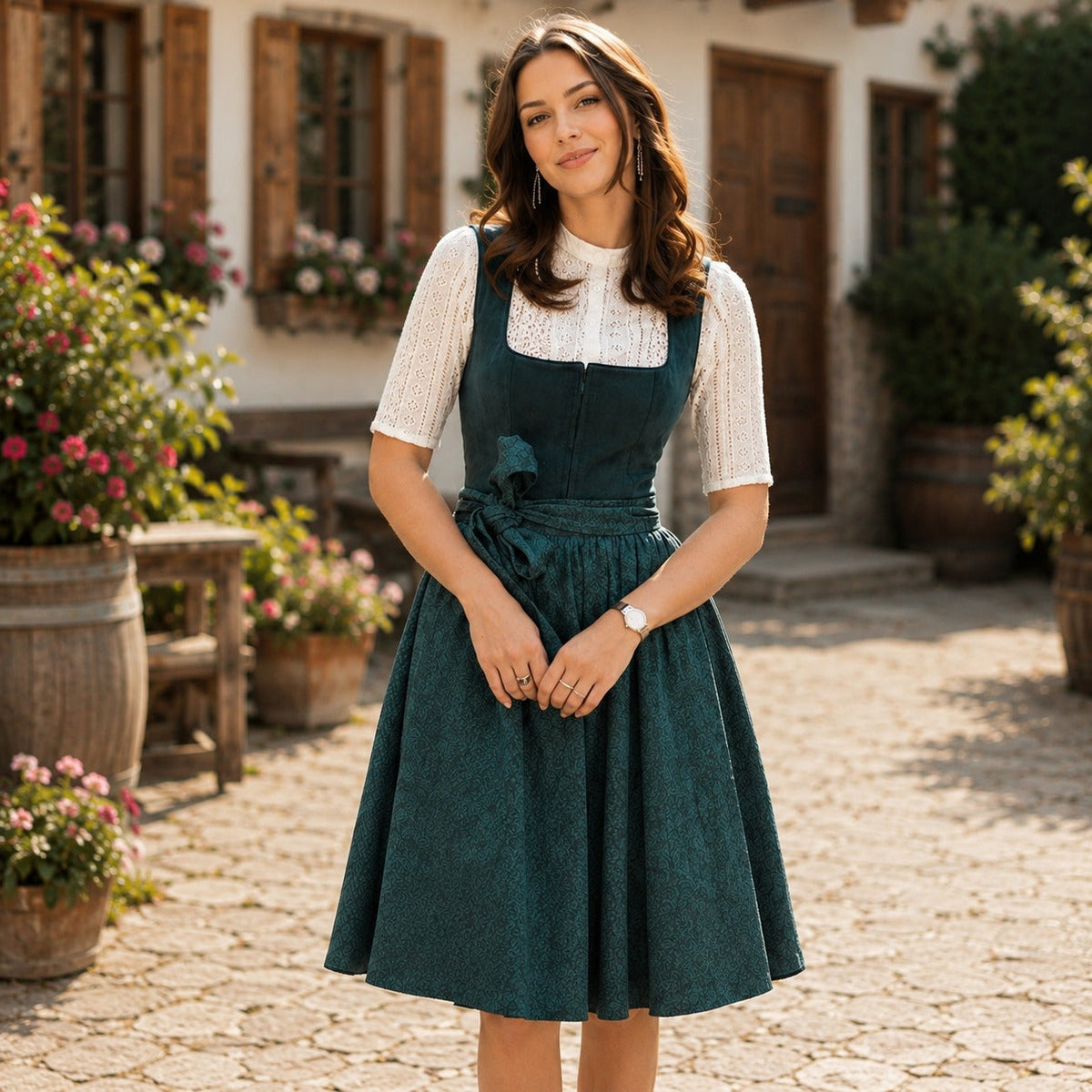 Alice - Schlichtes Midikleid für das Oktoberfest (Futter nicht enthalten)