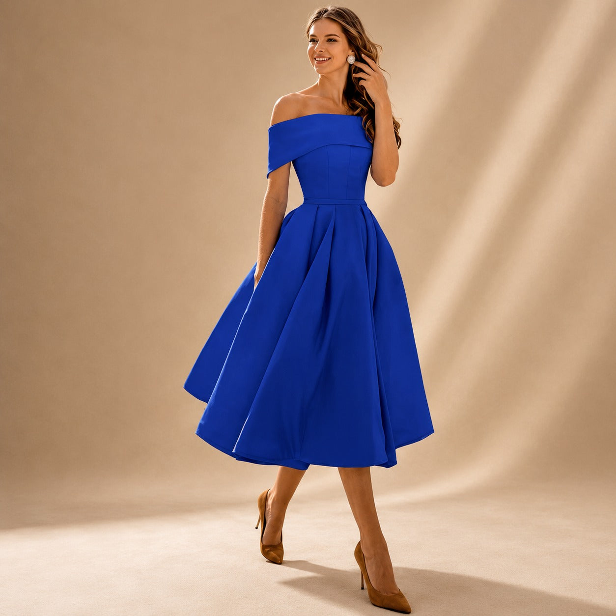 Erika - Schickes Kleid mit offenen Schultern