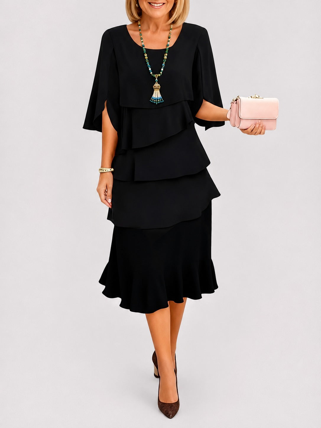 Elisa - Elegantes Lagen-Kleid
