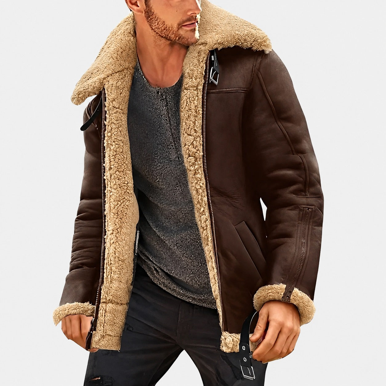 Jeffrey - Stylische Herrenjacke mit warmem Innenfutter