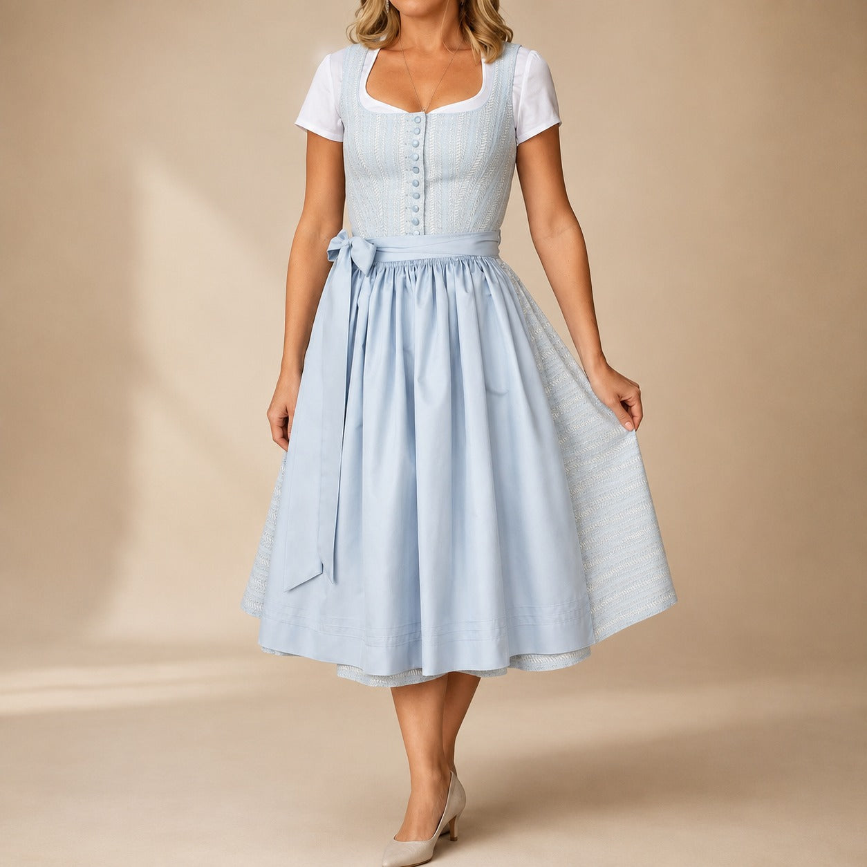 Cora - Klassisches Oktoberfestkleid mit Schleifendetail