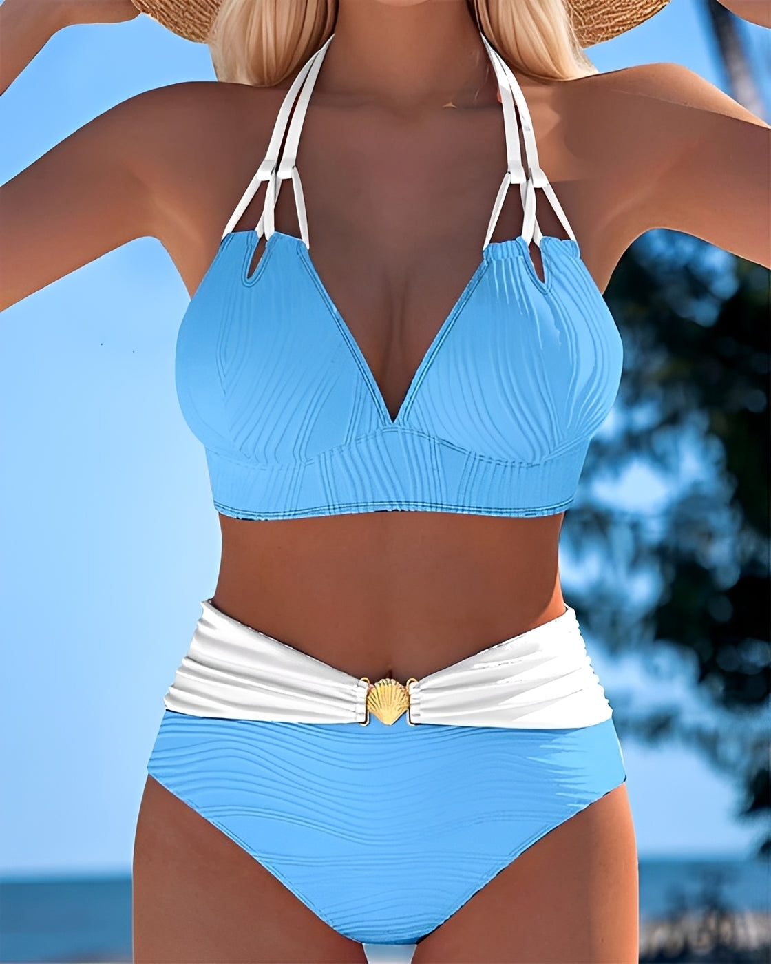 Camille - Stilvoller Bikini mit hoher Taille