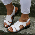 Donna - Bequeme offene Plateausandalen