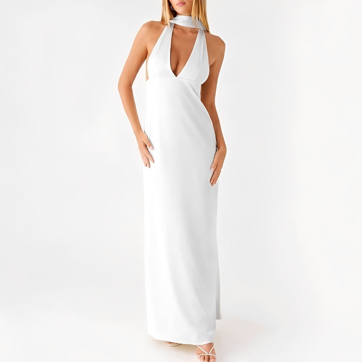 Amelie - Langes Neckholderkleid