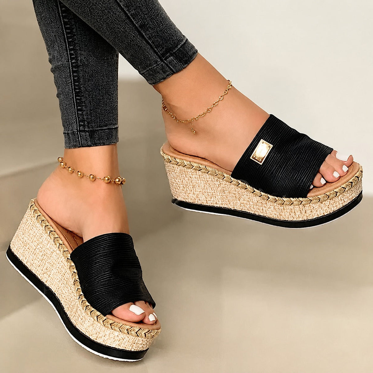 Camilla - Schicke hohe Plattform-Sandalen