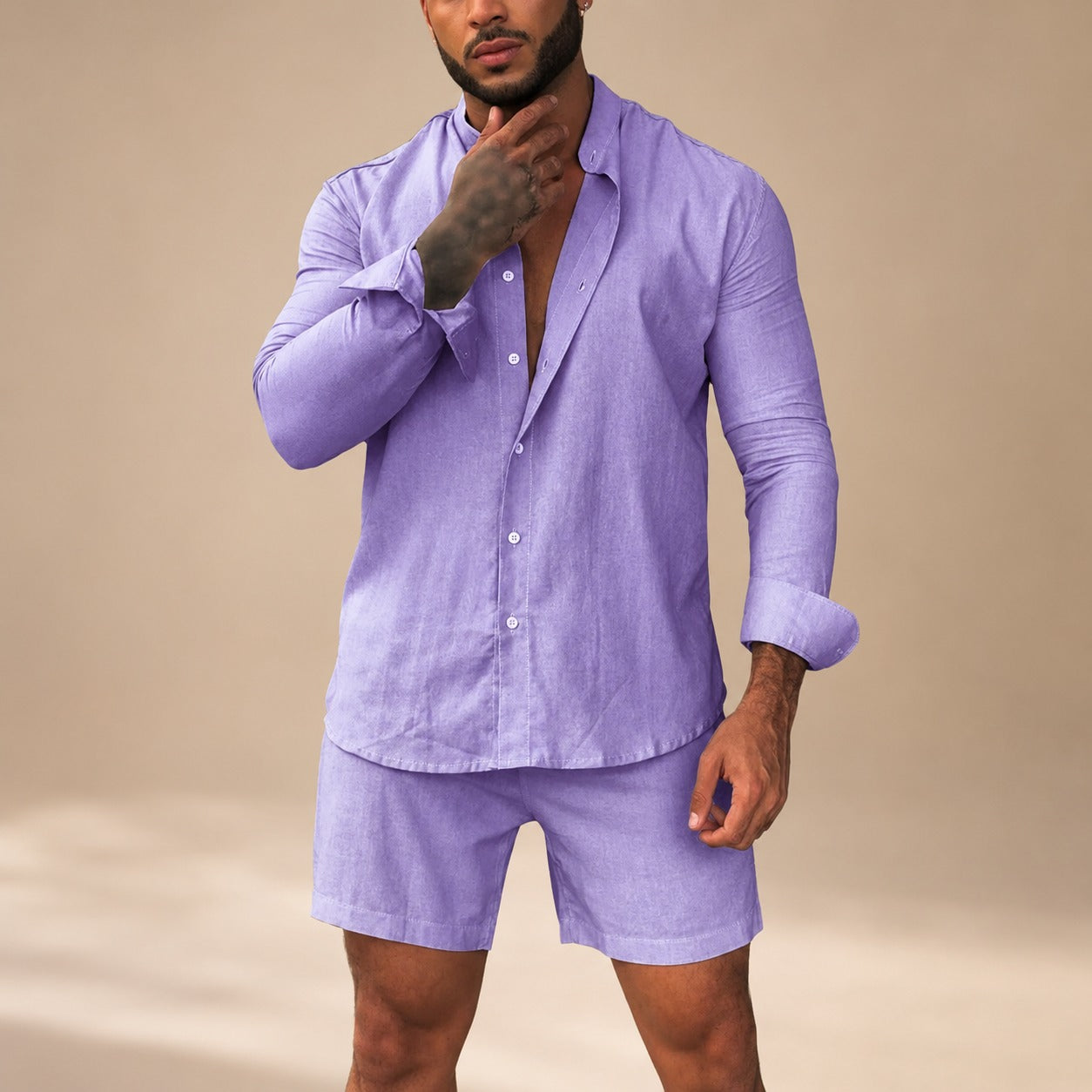 Diego - Lässiges Set mit Hemd und Shorts